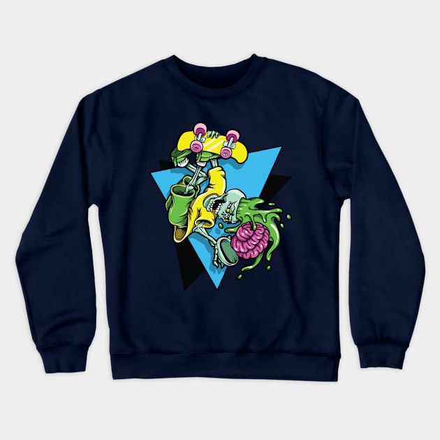 Radical Brains Crewneck Sweatshirt by 84Nerd